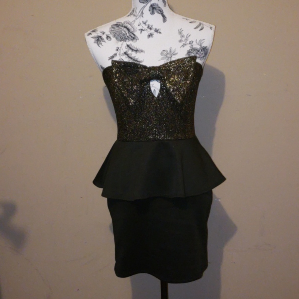 Bow Peplum Dress
